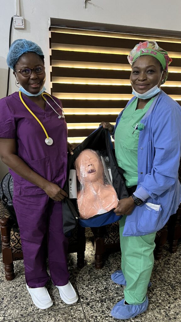 KBB team member during a mission to Ogun State, Nigeria, representing the organization's vision of healthier communities
