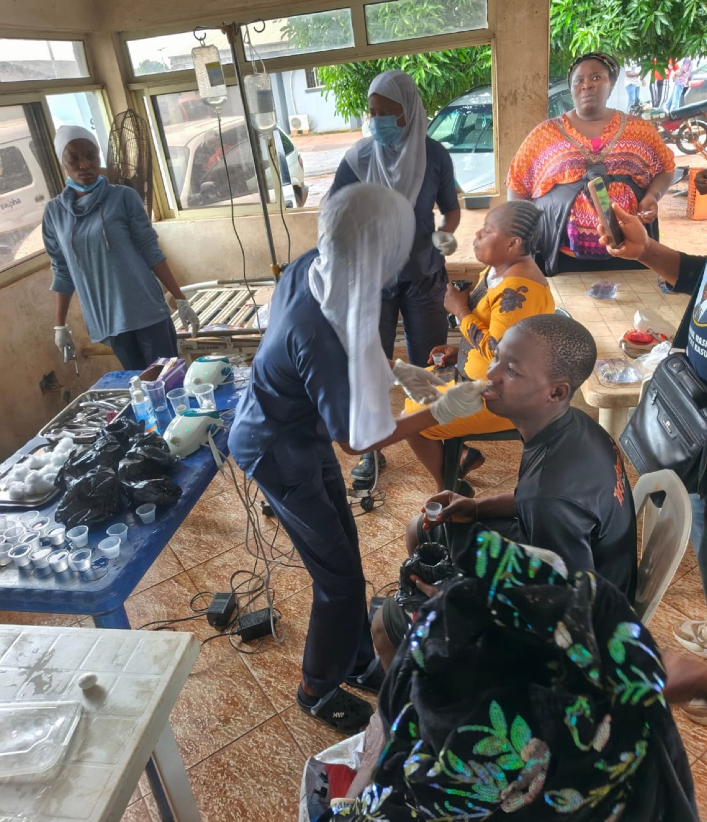 Free medications being dispensed to community members, Agbowa-Ikosi 2026
