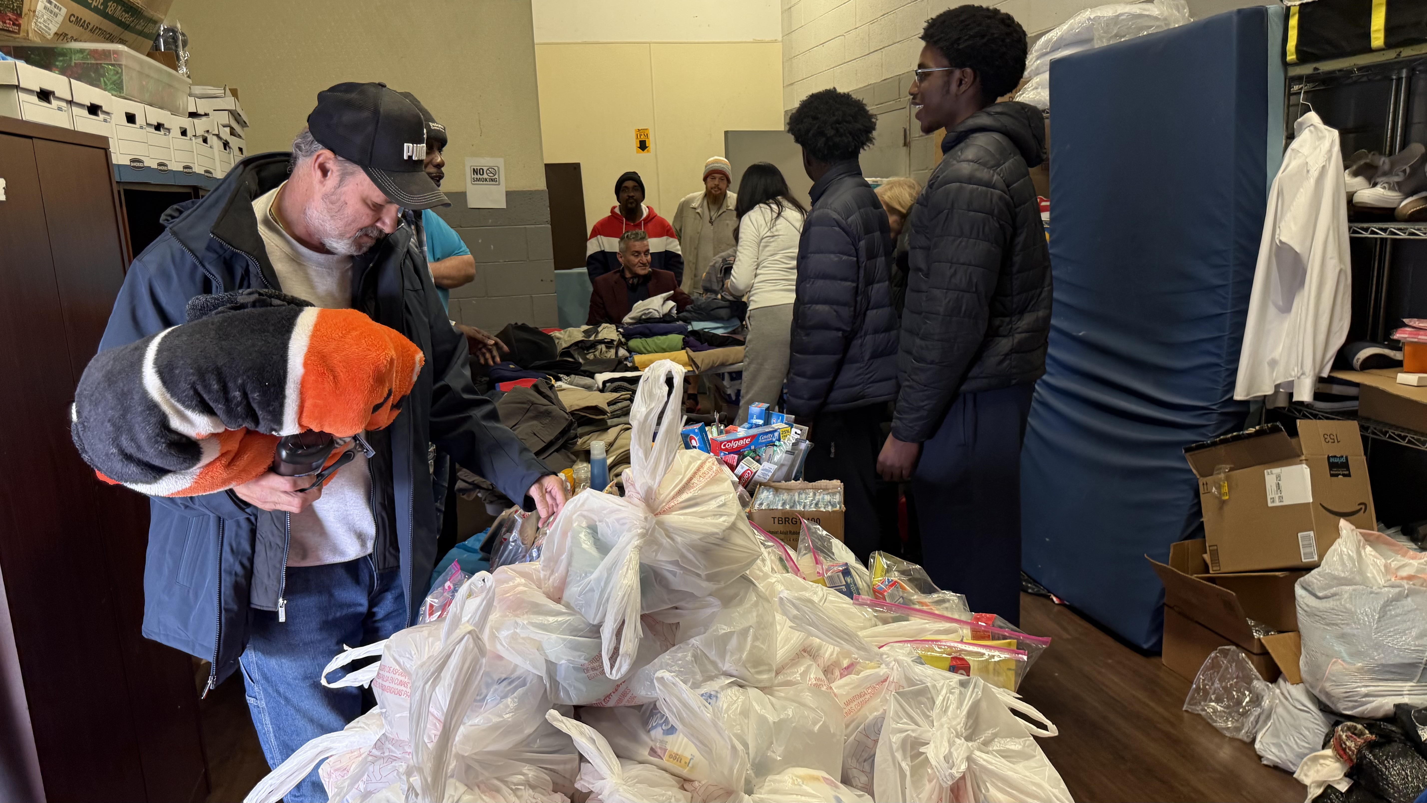 KBB team and community members at Winter Outreach 2025