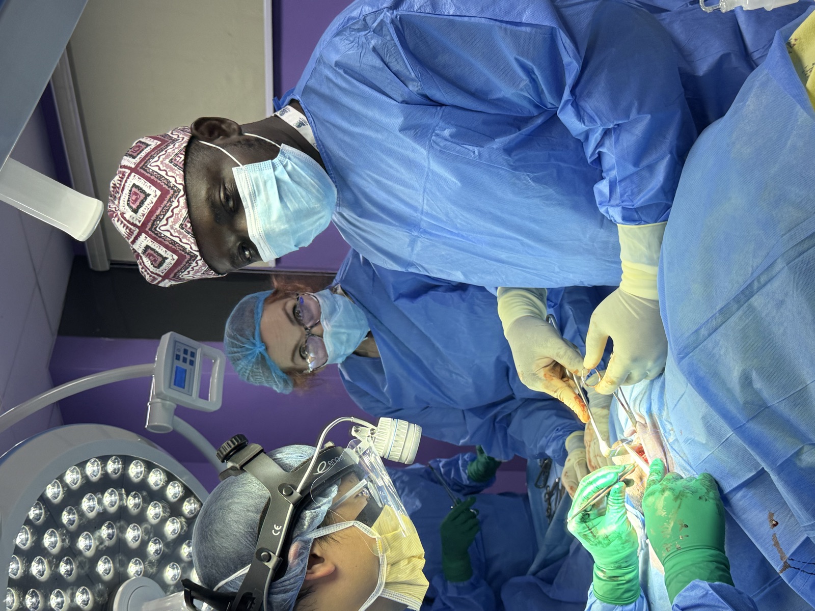 Surgeons operating during the 2026 KCare Beyond Borders mission to Nigeria