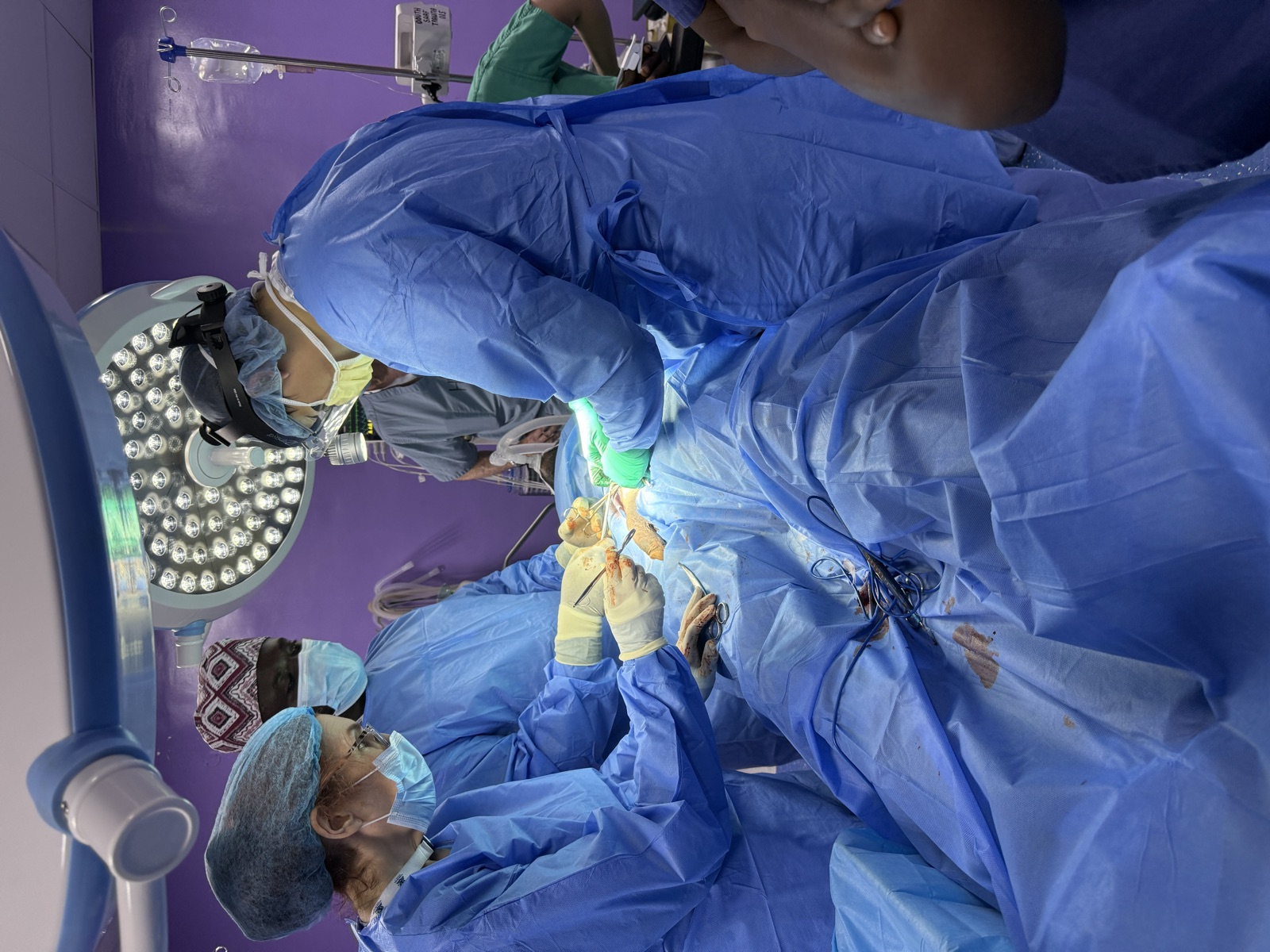 KBB surgeons performing an operation at OOUTH during the 2026 Ogun State surgical mission